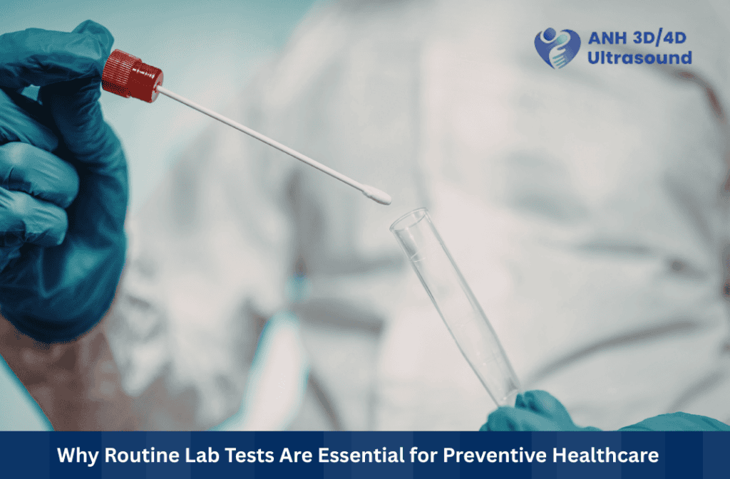 Laboratory technician performing routine lab testing for preventive healthcare at ANH Diagnostics